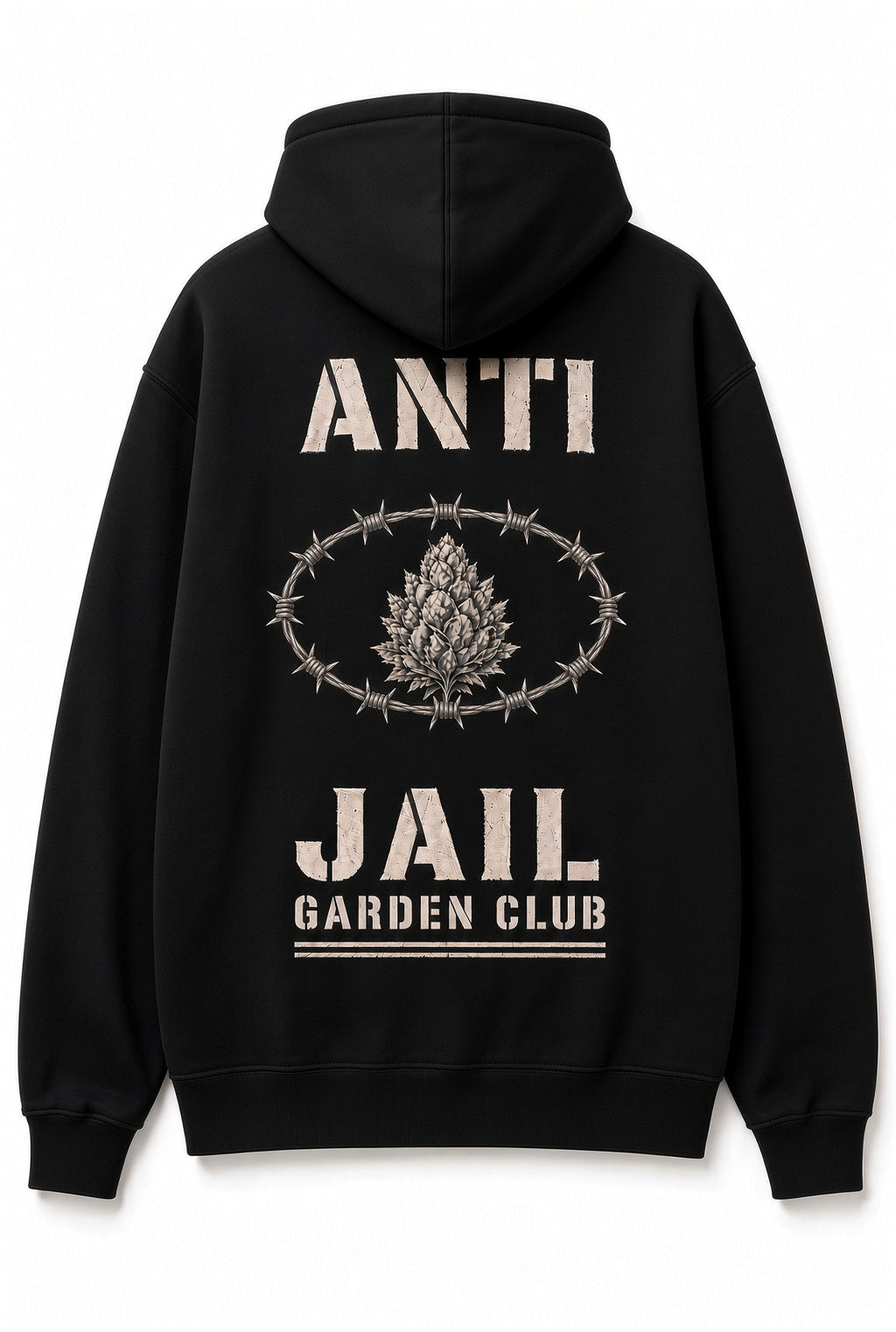 Garden Initiative Ltd. Hoodie - Washed Olive Back Detail